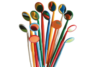 Barevná zrcátka vel. 4