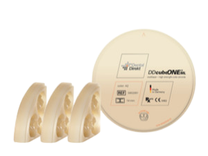 DD cube ONE ML multilayer (HT+) translucence 45%, pevnost 1250 MPa