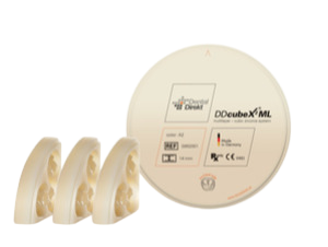 DD cubeX? ML-multilayer (SHT) translucence 49%, pevnost 800 Mpa 