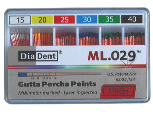 Gutaperčové čepy konicita .02