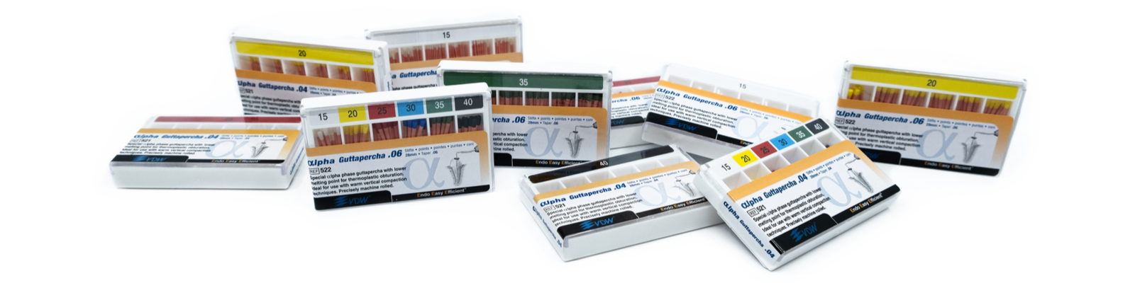 Alpha gutaperčové čepy