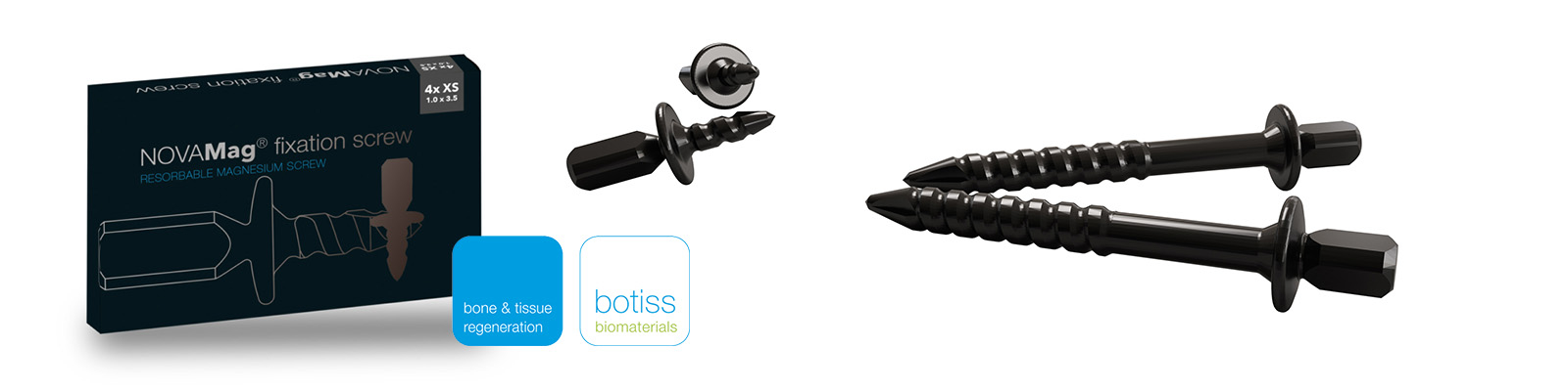Botiss NovaMag® fixační resorbovatelné šrouby
