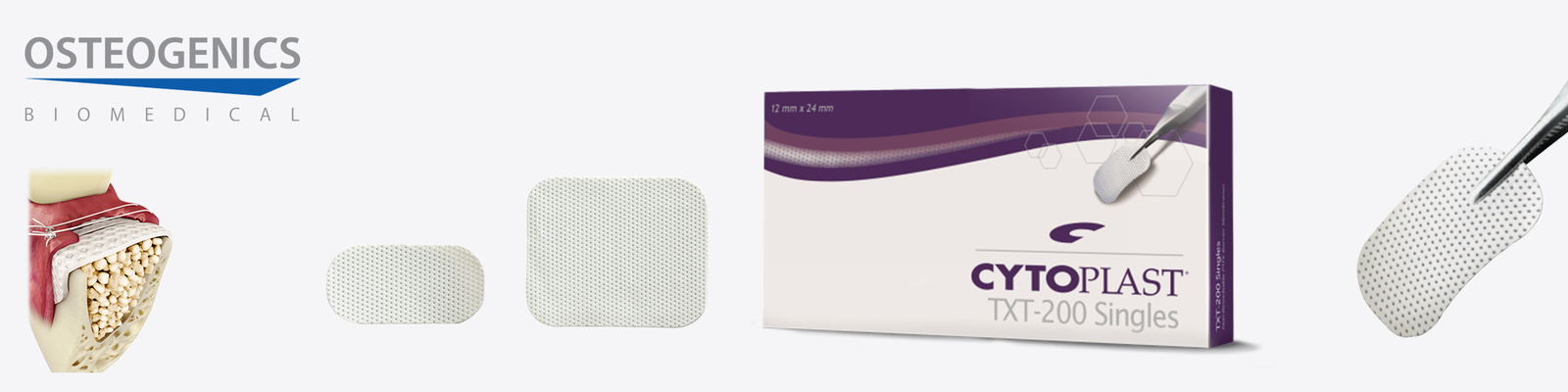 Osteogenics Cytoplast® TXT vysoce hustá PTFE membrána
