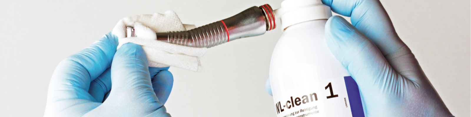 Dezinfekce  čištění a mazání koncovek