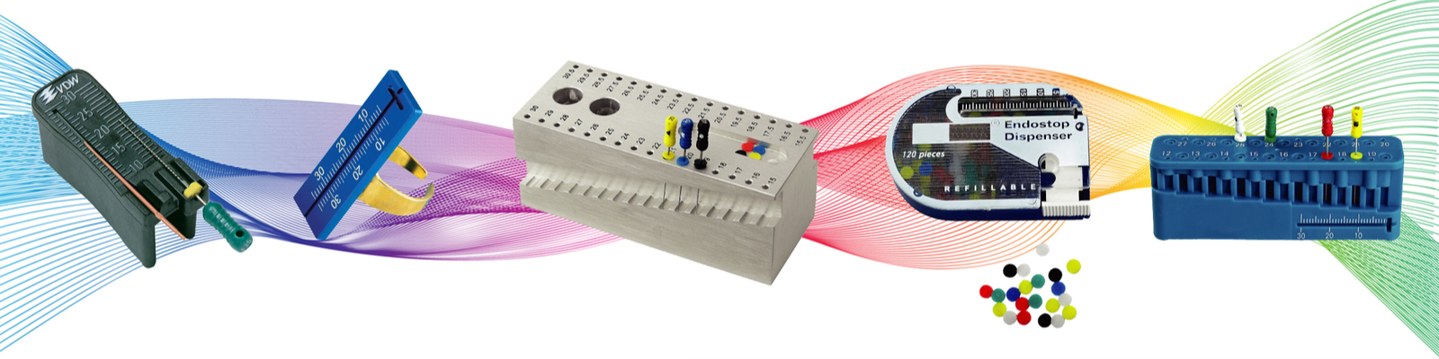 Endo měrky, stopery