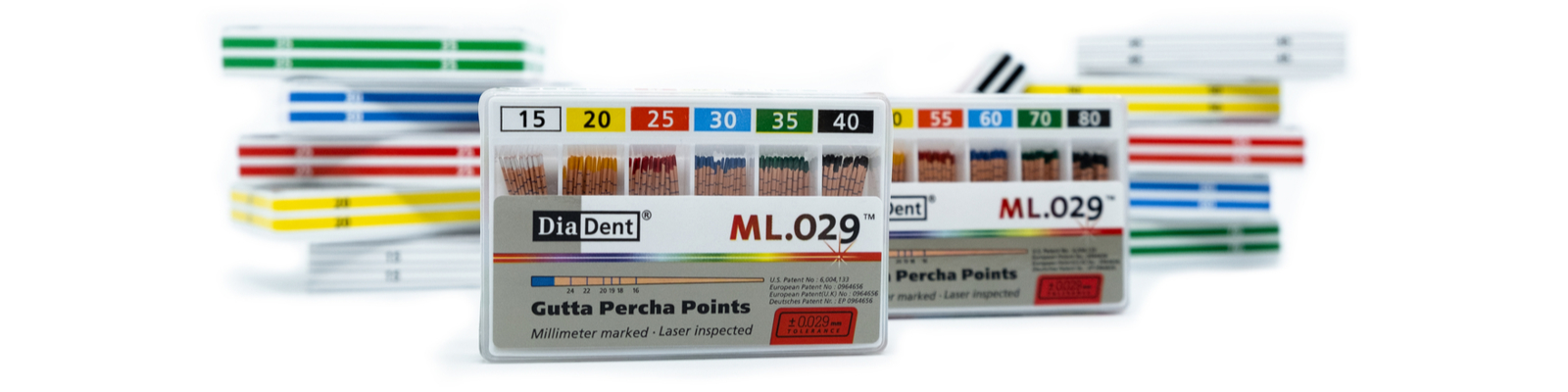 Gutaperčové čepy konicita .02