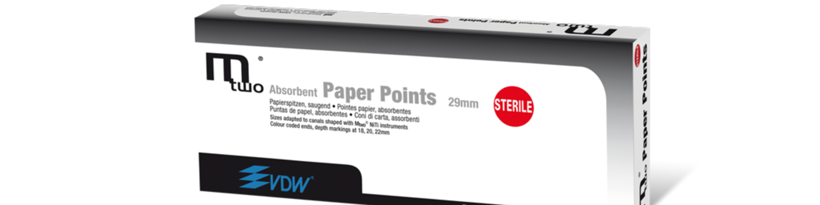 Sterilní papírové čepy MTWO