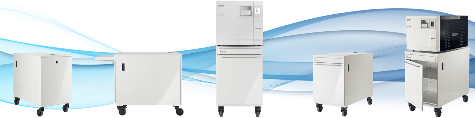 Pojízdný nábytek pod autoklávy