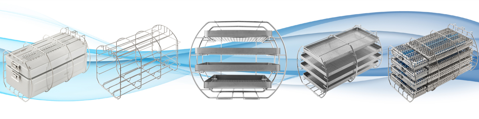 Sterilizační zásobníky a kazety