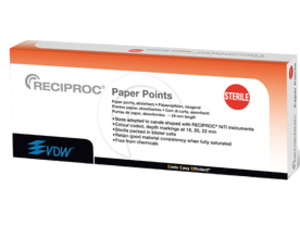 Sterilní papírové čepy Reciproc a Reciproc Blue