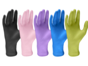 Latexové rukavice barevné