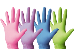 Nitrilové rukavice barevné