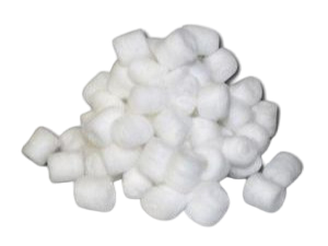Vatové kuličky, pěnové peletky