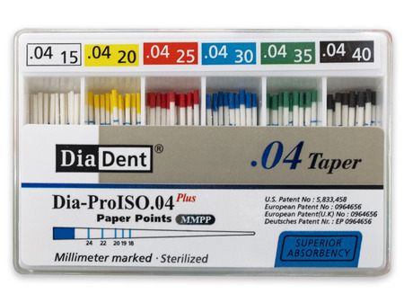DiaDent .04 - Papírové čepy, sada 015-040