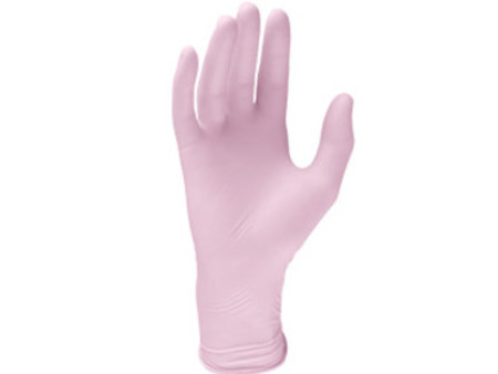 Rukavice LATEX Monoart 100ks růžová vel. S