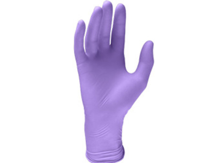 Rukavice LATEX Monoart 100ks fialová vel. S