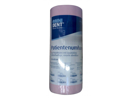 Jednorázová zástěra pacienta OMNI , 54x60cm 80ks růžová (51229)