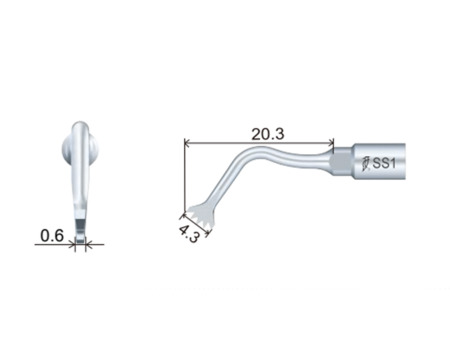 Woodpecker SS1 piezochirurgická koncovka