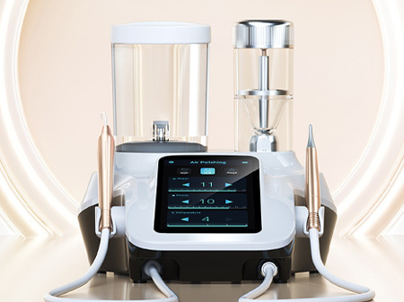 Woodpecker PT-B Dental Scaler + Air Polisher,ultrazvuk s pískovačem pro supragingivální a subgingivní ošetření